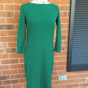 Talbots striped dress size small petite